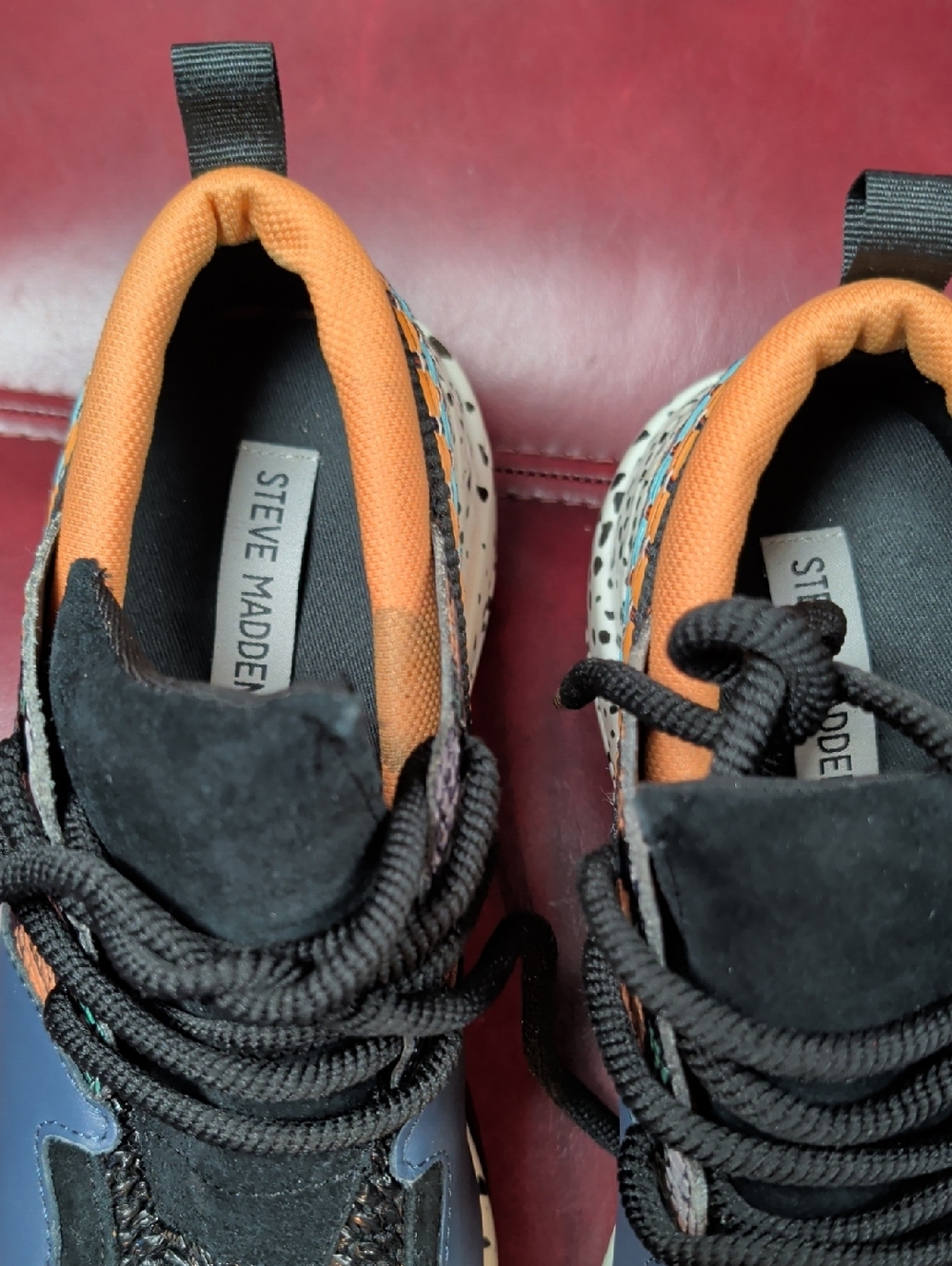 Steve Madden Cliff Aztec Leather Women's Athletic Sneaker Shoe 9.5 - Picture 5 of 8
